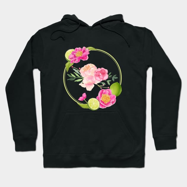 Lime Rose T-Shirt Hoodie by WedosDesignS